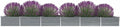Raised Bed Gray Galvanized Steel Flower pots Plant containers Drainage pots for Garden Outdoor 236.2x31.5x17.7 in Durable