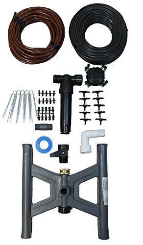 Dripworks Indoor Garden Complete Drip Irrigation Kit with Timer | Garden Watering Drip System for Raised Garden Bed Home | Agricultural Grade Components