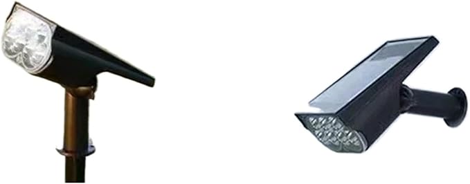 1Pcs Solar Powered 7LED Lamp Adjustable Solar Spotlight In-Ground IP65 Waterproof Landscape Wall Light Outdoor Lighting(Warm White-1)