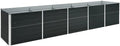 SKM Garden Raised Bed Galvanised Steel 400x80x77 cm Anthracite (Weight-22KG)