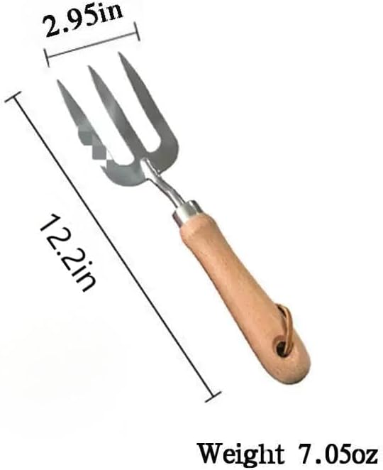 Garden Tool Set Stainless Steel Hand Trowel Scoop Fork - Durable Wood Handle Gardening Tools for Planting &amp Potting - Essential Indoor Outdoor Garden kit for Home Gardener (Style A)