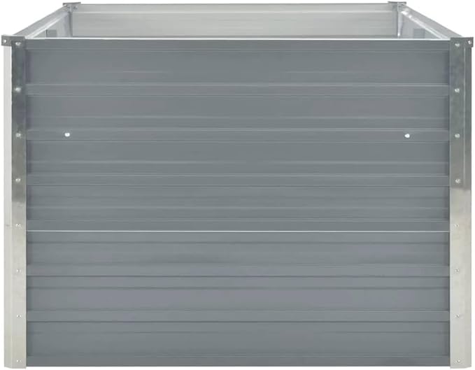 Galvanized Steel Raised Garden Bed 63 x 31.5 x 17.7 in Large Metal Planter Box Rectangular Outdoor Elevated Planter for Vegetable Herb Flower Patio Yard