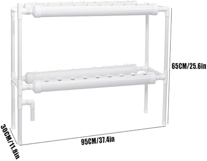 Indoor Garden Hydroponics Growing System Kit Hydrophonic Planter Grower PVC Drinking Water Pipe Soilless Cultivation for Vegetable
