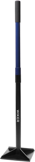 WIKER 8x8 Inch Steel Ground Tamper 48 Heavy Duty Hand Tamper Tool for Soil Compaction Dirt Leveling Landscaping Yard Garden and Paver Projects - No Loose Bolts Design
