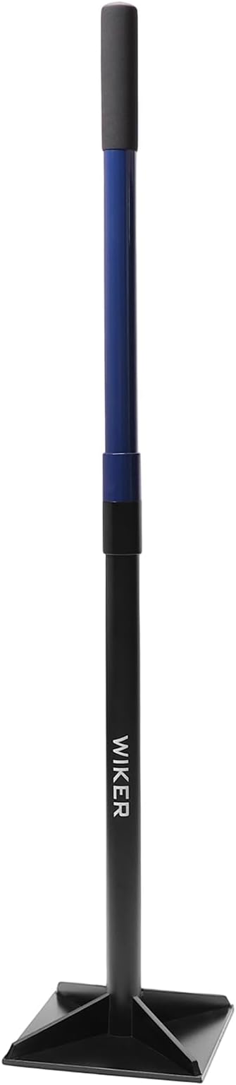 WIKER 8x8 Inch Steel Ground Tamper 48 Heavy Duty Hand Tamper Tool for Soil Compaction Dirt Leveling Landscaping Yard Garden and Paver Projects - No Loose Bolts Design