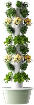 Vertical Hydroponic Tower System – 9-Layer Indoor &amp Outdoor Garden Kit for Growing Herbs Vegetables &amp Houseplants – Efficient Plant Germination &amp Farming Solution.