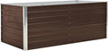 Products for Backyard Patio Balcony Raise Planter Stand Garden Bed Raised Garden Bed 63x31.5x17.7 Galvanized Steel Brown