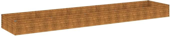 OWOX Corten Steel 189.8 Square Raised Garden Bed Weathered Finish Heavy-Duty Planter for Vegetables &amp Flowers Patio to Backyard