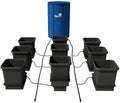 AutoPot 9 Pot System (3.9 Gallon Plastic Pots) (*Includes AIRBASES &amp AIRDOMES) Self-Watering Gravity-Fed Hydroponic System (9Pot - 3.9 Gallon - 25 Gallon FlexiTank)