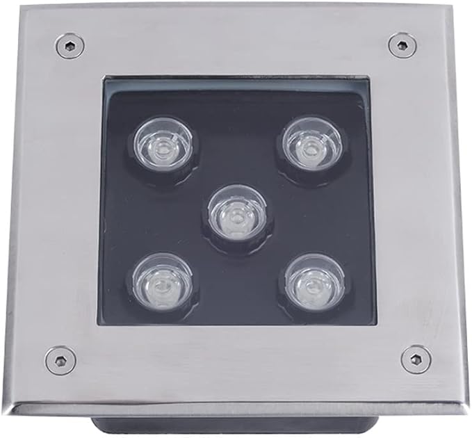 5W LED Embedded Underground Light IP55 Waterproof Outdoor Garden Landscape High Bright Recessed Lamp Buried LED Lighting for Garden Decoration Spotlight Fittings