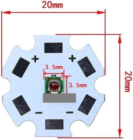 10PCS XPPEE R3 1-3W 3535 red LED Emitter Diode Red 620-625nm LED Plant Grow emitter with 12mm PCB Board