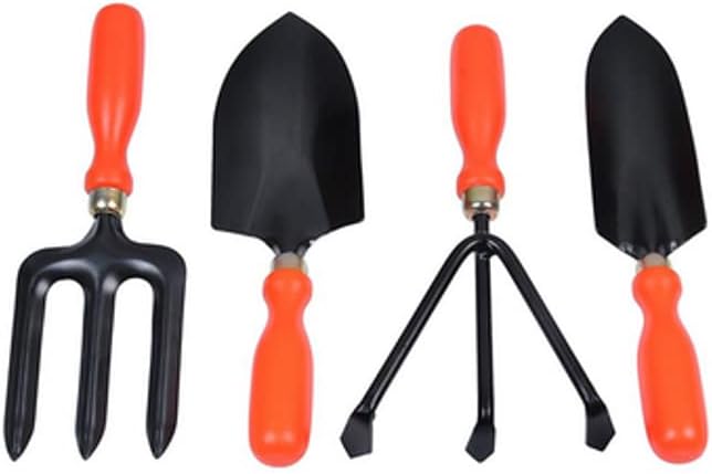 Urantex® 4Pcs Gardening Tool Set Garden Tools Shovel Rake Spade Fork