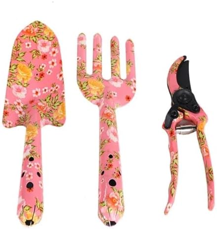1 Box Garden Tool Set Heavy Duty Gardening Kit Durable Gardening Hand ToolsSet of 3 Clippers Trowel and Weeding Fork (GTS-04)