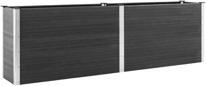 Garden Raised Bed 78.7x39.4x35.8 WPC Gray