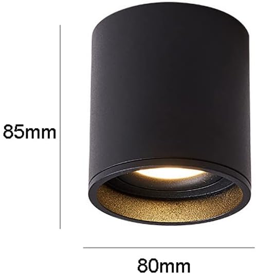 Led Mounted Spotlight 2 Packs Ceiling Downlight Cylindrical Hallway Lamp Adjustable Directio l Accent Spot Lighting Corridor Gallery Spotlights