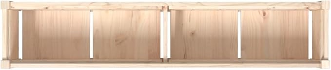 Garden Planters 2 pcs Solid Wood Pine Raised Garden Bed Flower Boxes Outdoor Planters for Vegetables and Flowers Elevated Garden Box for Patio and Balcony Decoration