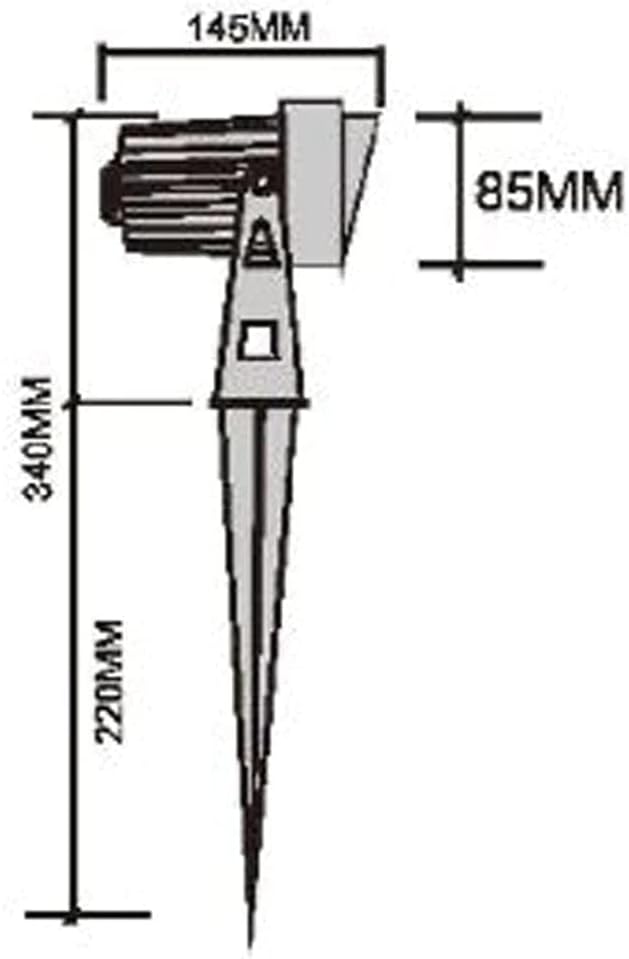 CD85 9W Garden Landscape Directional Waterproof Ground Narrow Beam Outdoor Spotlight