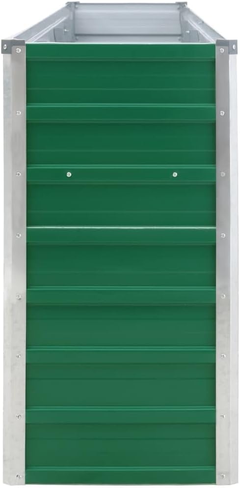 Raised Garden PlanterGarden BedGalvanized Raised Garden BedPlanter Raised bedsGalvanized PlanterBed 126x15.7x30.3 Galvanized Steel Green