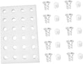 40mm Soil-Free Sponge Planting Tray for Hydroponics Floating Gardening Tray with Cylinder Cups and Plastic Net Baskets for Greenhouse Vegetable Cultivation