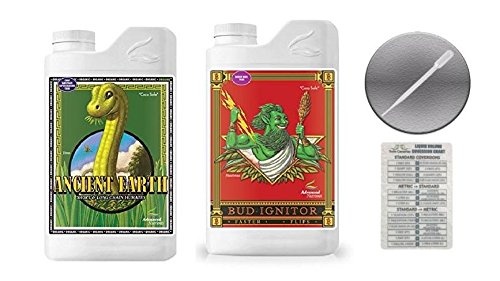 Advanced Nutrients Ancient Earth &amp Bud Ignitor Bundle Pack with Conversion Chart and 3ml Pipette-1 Liter