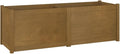 Wooden Garden Planter Box Outdoor Raised Garden Bed Garden Yard Wood Box for Vegetables Flowers Herbs and Succulents Honey Brown 59.1x19.7x19.7 Solid Wood Pine