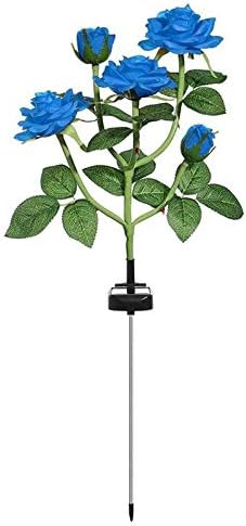 Plant Growing Lamps Solar Flower Light Rose Flower Lamp Led Solar Light for Garden Decoration Waterproof Outdoor Landscape Lawn Lamp for Patio Yard(5)