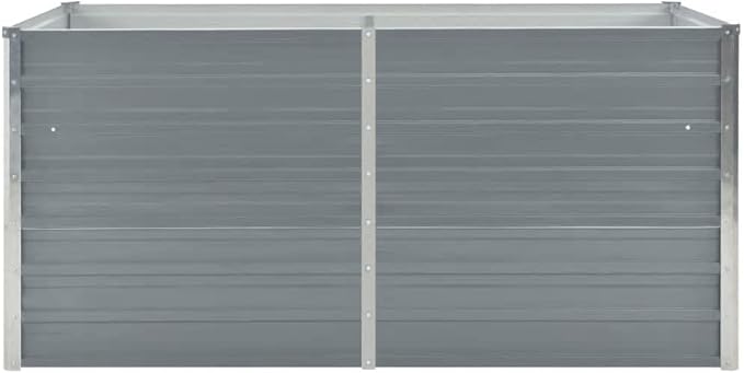 Raised Garden BedElevated Planter BoxRaised PlanterGarden BoxGarden BedPlanterfor Backyard Patio to Grow Vegetables Herbs and Flowers63x31.5x30.3 Galvanised Steel Gray
