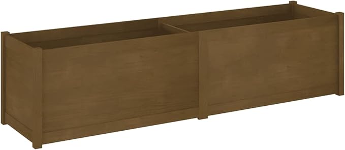 Raised Bed Wood Raised Beds for Garden Wooden Raised Bed Planter Raised Bed Wood Honey Brown Herb Bed Wood Flower Box Flower Box Flower Tub Garden Planter 200 x 50 x 50 cm