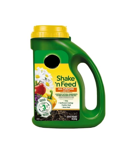 All Purpose Plant Grow- Shake 'n Feed 8lb Slow Release Plant Food with Micronutrients for Vegetables Flowers &amp Container Plants - Feeds 3 Months