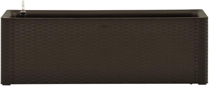 Raised Garden Bed Planters with Self Watering System for Outdoor Plants Self-Watering Planter Box Raised Bed to Grow Flowers Herbs &amp Vegetables Mocha 39.4x16.9x13 -68