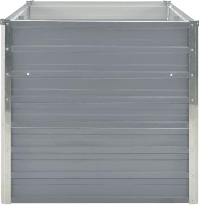 Raised Garden BedElevated Planter BoxRaised PlanterGarden BoxGarden BedPlanterfor Backyard Patio to Grow Vegetables Herbs and Flowers63x31.5x30.3 Galvanised Steel Gray