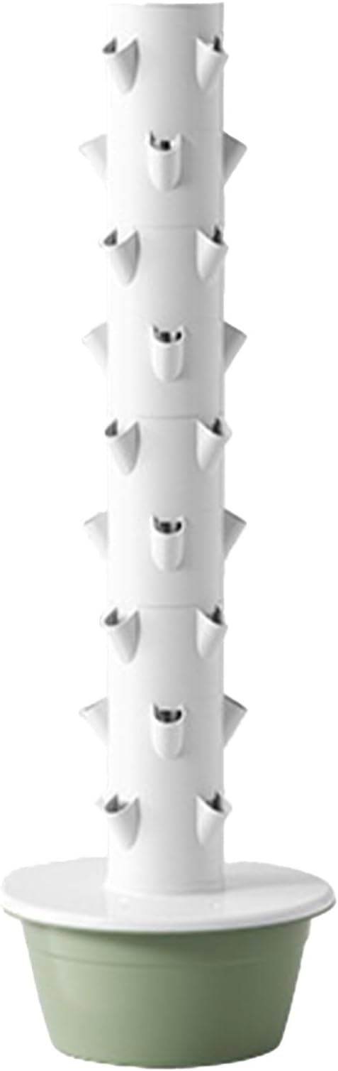 Hydroponic Tower Hydroponics Growing System Kit Hydroponic Tower Garden Waterproof Design Soilless Cultivation Suitable for Indoor and Outdoor Soil-Free Plantinggreen-9-Layers