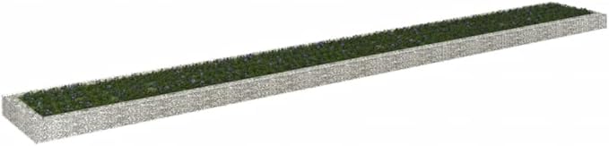 Gabion Raised Bed Galvanized Steel 315x39.4x7.9 fWeight-48 lbs