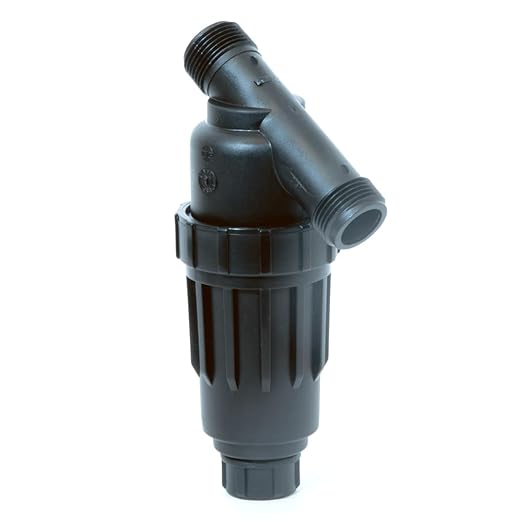 DIG P17-200 1 All-Purpose Heavy Duty Drip Irrigation Kit MPT Inline Y Filter with 200 Mesh Stainless Steel Screen and Flush Cap for Optimal Irrigation Protection