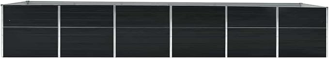 Raised Bed Galvanized Steel Large Garden Planter Box 480x80x77cm for Outdoor Vegetables Flowers and Herbs