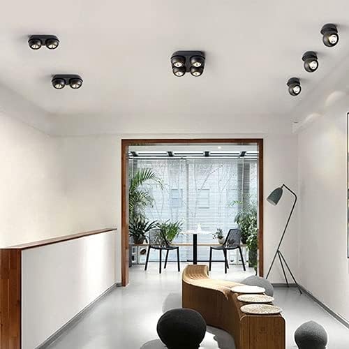 20w Led Ceiling Spotlight Accent Lamp 2-Light lti-directio l Mounted Mount FixturesBlack AlumiExpression artistique m Spot Lights for Kitchen Office