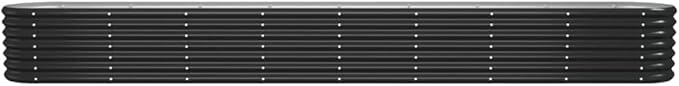 Oval Shape Garden Raised Bed Powder-Coated Steel Raised Planter Bed Metal Planter Raised Garden Boxes Outdoor Metal Raised Garden Beds for Vegetables 130.7x15.7x14.2-436