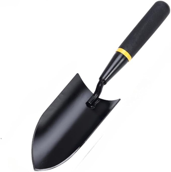 Garden Tool Set 4 PCS Heavy Duty Carbon Steel Gardening Tool Set with Non-Slip Rubber Grip Rake Shovel Outdoor Hand Tools Set Beach Combing Tool Kit Unisex Gifts for Seniors (Trowel)