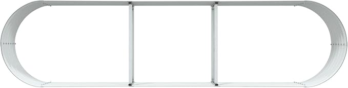 Powder-Coated Garden Raised Bed Metal Planter Box for Vegetables Flowers Herbs Green Galvanized Steel 126 x 31.5 x 17.3 in-609