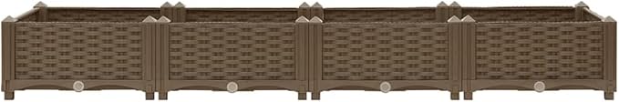 Raised Bed 63x15.7x9.1 Polypropylene Gardening Pots &amp Planters