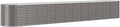 vidaXL Powder-Coated Steel Gray Patio Raised Bed Large and Durable Planter Pot with Ample Space for Plants Ideal for Gardens Balconies and Patios Oval Shape Assembly Required.