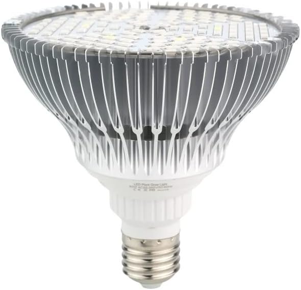 Fengyan Home Bulbs LED Grow Light AC85-265V 18W 28W 30W 50W 80W E27 Hydroponic Lighting for Flower Hydroponics System Indoor Garden Greenhouse Plants Household Lamp (Color : 80W)