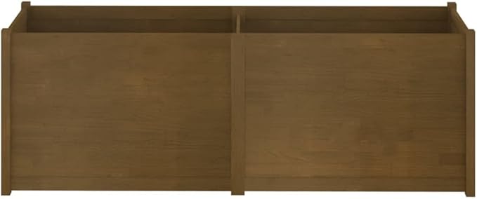 Wooden Garden Planter Box Raised Garden Bed Indoor Outdoor Planter Outdoor Wood Raised Garden Bed for Vegetables Flowers Herbs Honey Brown 78.7x19.7x27.6 Solid Wood Pine-280