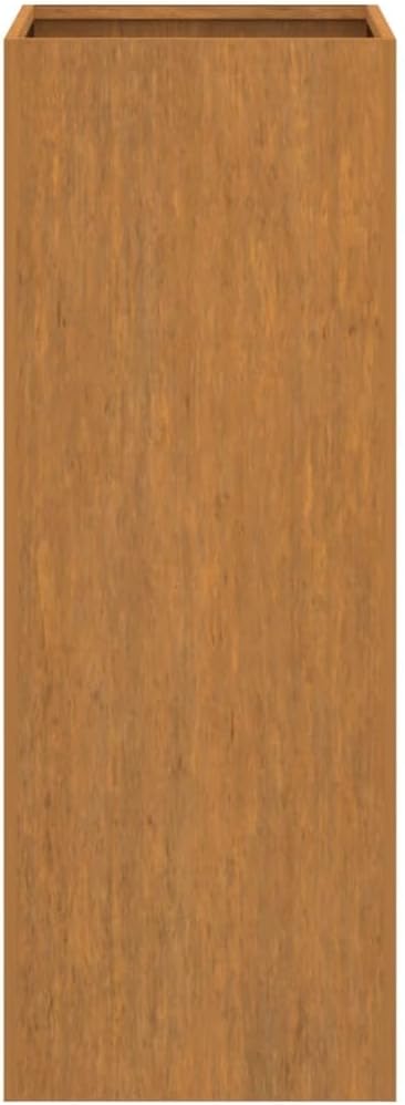 Corten Steel Raised Garden Bed 12.6x12.6x29.5 in Rustic Planter Box for Vegetable &amp Flower Outdoor Elevated Planter Box Weathered Patina Finish for Patio Balcony &amp Yard