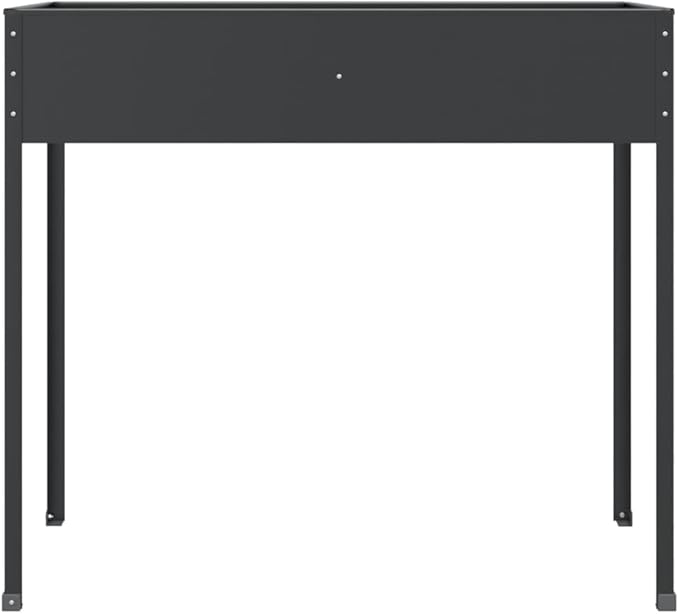 Garden Planter AnthraciteMultifunctional Raised BedPlant Privacy FenceBalcony Planter BedsHerb PlantersGreenhouse Planterfor HerbsFlowersOutdoorVegetables39.6x15.9x35.4 Galvanized Steel