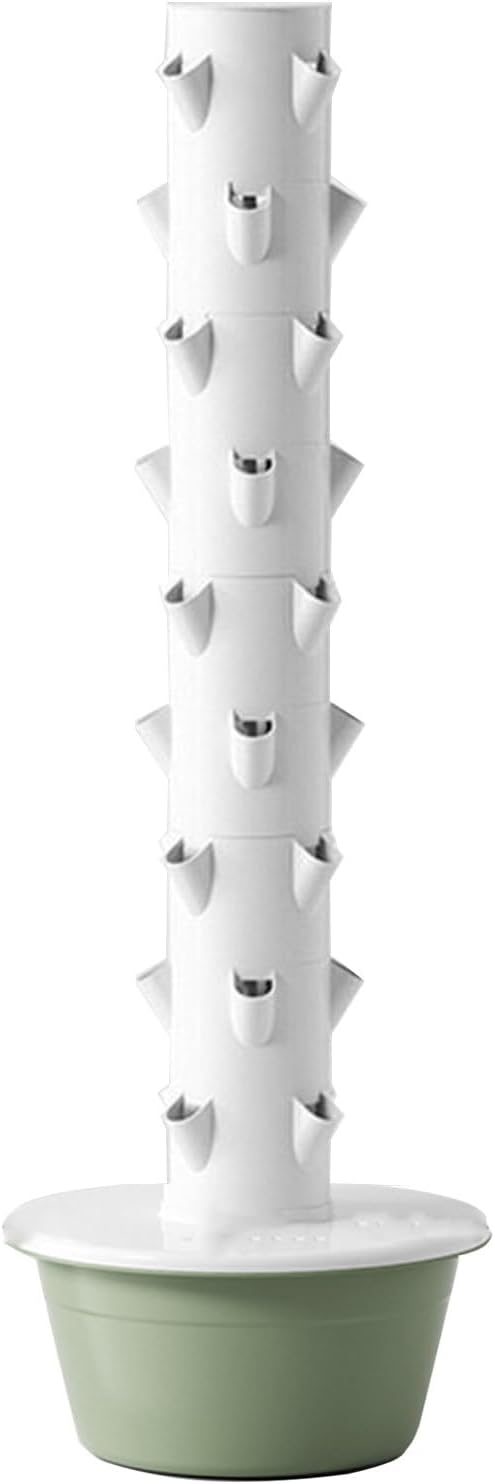 Vertical PlanterHydroponics Growing SystemIndoor Hydroponic Garden Herb Grow Kitwith Hydrating Pump Adapterfor Herbs Fruits and Vegetables9Layers