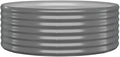 Patio Raised Bed Powder-Coated Steel 39.4x39.4x14.2 Gray Plants Pots Pots for Plants Garden Pots Pot Planter for Outdoor Porch Gardening Plants