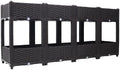 LuckyNote】Planter Raised Beds - Elevated Planter Garden Box with Drainage Plug Raised Garden Beds for Vegetable/Flower/Herb Outdoor Standing Planter Beds Gardening Kit63x15.7x27.7 (Brown)