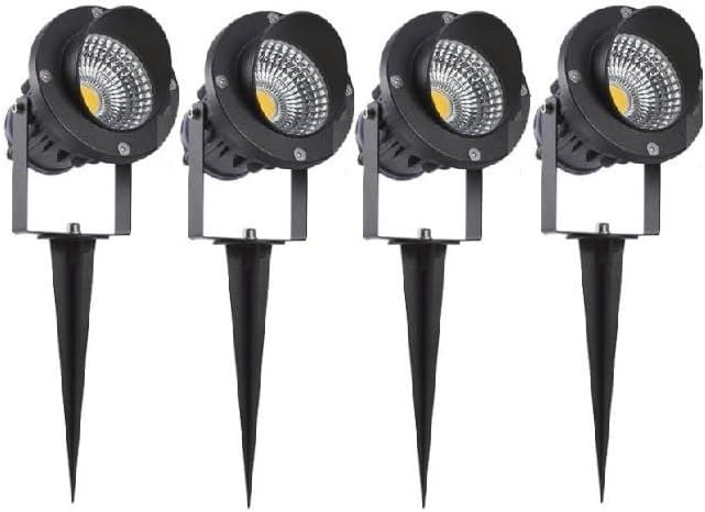 Fengyan Home Bulbs 4pcs/lot 6w RGBW In-Ground Light Garden Light RGB Spotlight 12v-24v/90-265v RF Controlled Spotlight Household Lamp (Size : 6w 90-265v)