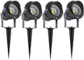 Fengyan Home Bulbs 4pcs/lot 6w RGBW In-Ground Light Garden Light RGB Spotlight 12v-24v/90-265v RF Controlled Spotlight Household Lamp (Size : 6w 90-265v)